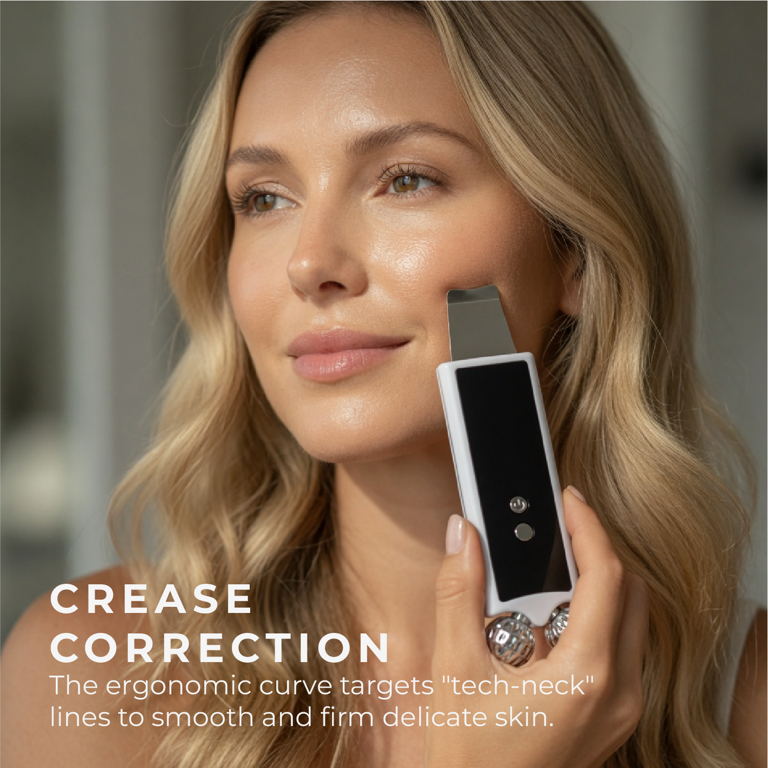 Ultrasonic Facial Scrubber with EMS & LED