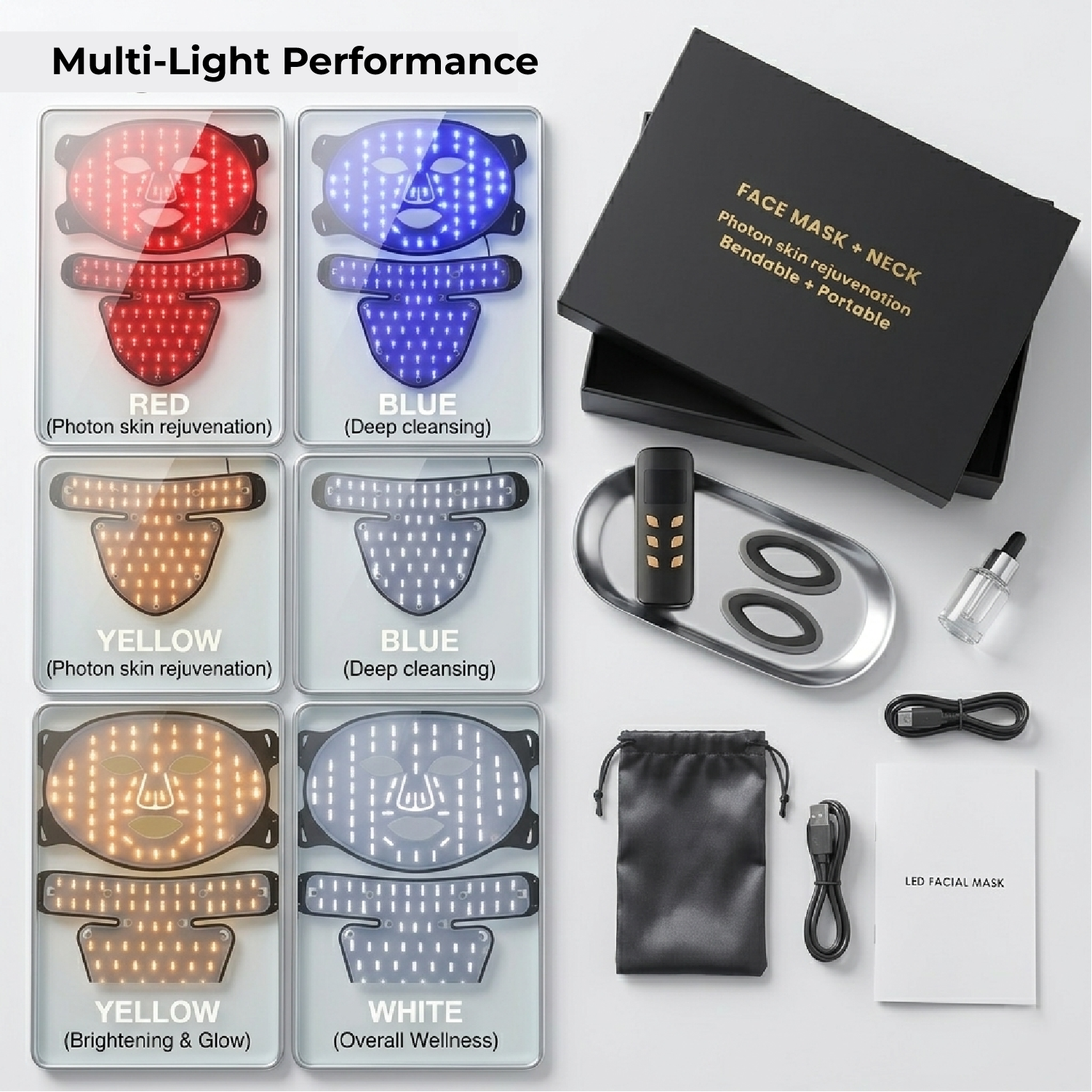LED Silicone Mask – Face & Neck Rejuvenation