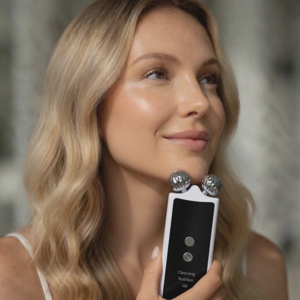 Ultrasonic Facial Scrubber with EMS & LED